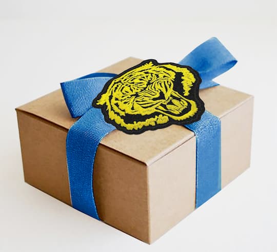 Gwen Studios Black & Yellow 4" Tiger Iron-On Patch